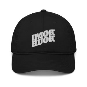Organic Peaked Cap | IMOK RUOK Logo